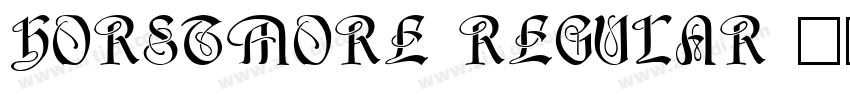 HorstMore Regular字体转换